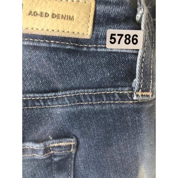 Adriano Goldschmied Legging Ankle Jeans Super Skinny Fit Blue Denim Size 29 - Picture 7 of 7